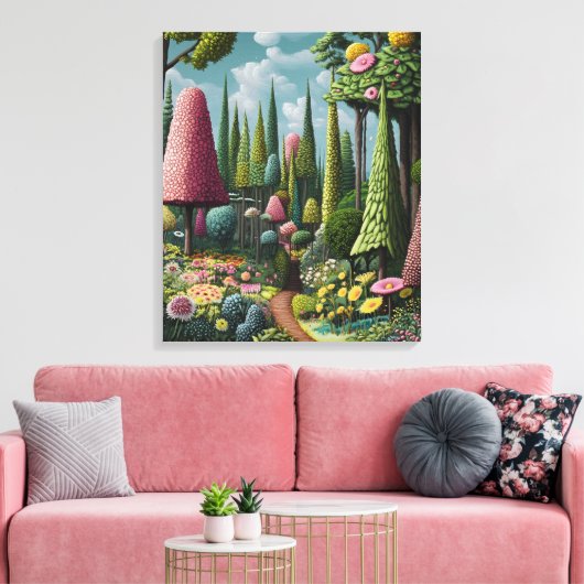 bos vol eigenzinnigheden canvas afdruk (Insitu (Woonkamer))