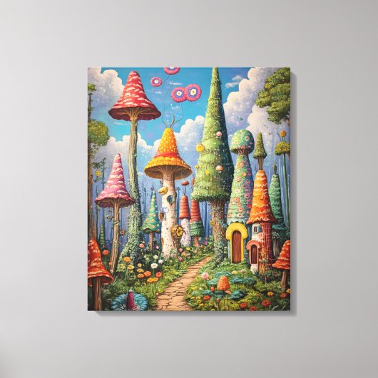 bos vol eigenzinnigheden canvas afdruk (Voorkant)