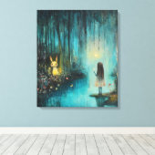 bos vol eigenzinnigheden canvas afdruk (Insitu (Houten vloer))