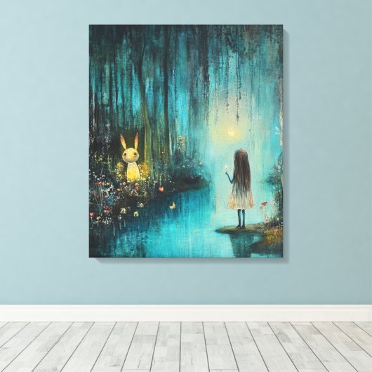 bos vol eigenzinnigheden canvas afdruk (Insitu (Houten vloer))