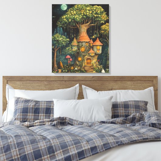 bos vol eigenzinnigheden canvas afdruk (Insitu (Slaapkamer))