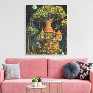 bos vol eigenzinnigheden canvas afdruk