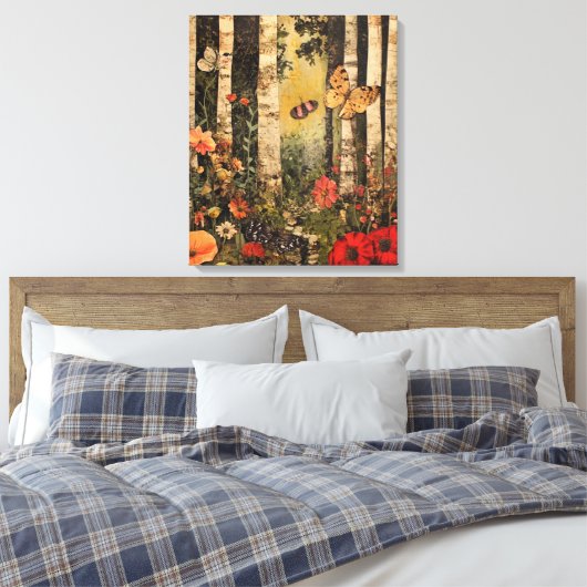 bos vol eigenzinnigheden canvas afdruk (Insitu (Slaapkamer))