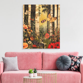 bos vol eigenzinnigheden canvas afdruk