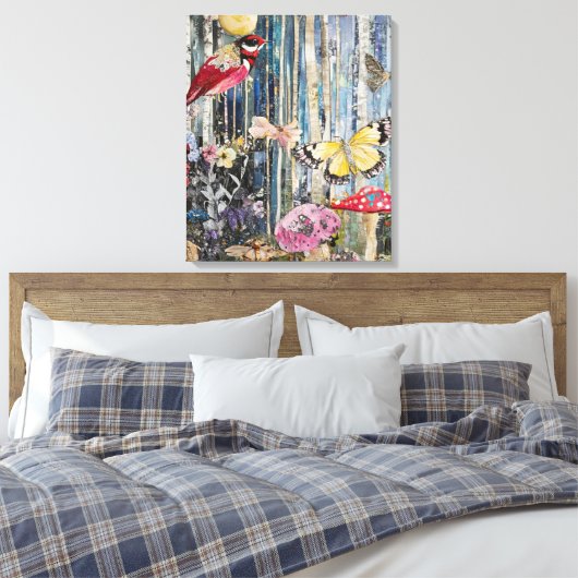 bos vol eigenzinnigheden canvas afdruk (Insitu (Slaapkamer))