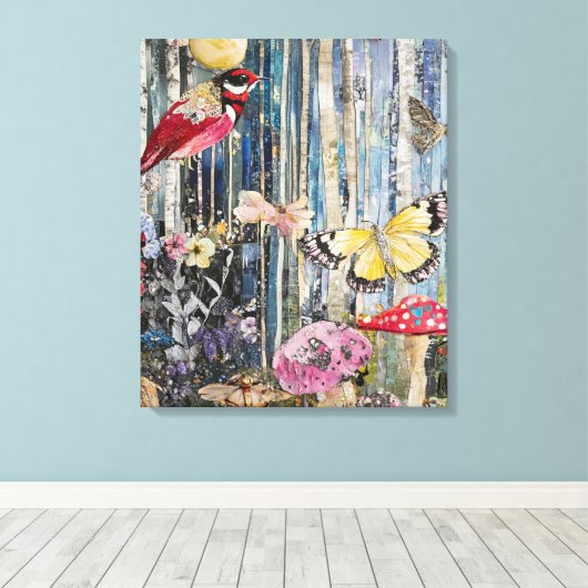 bos vol eigenzinnigheden canvas afdruk (Insitu (Houten vloer))