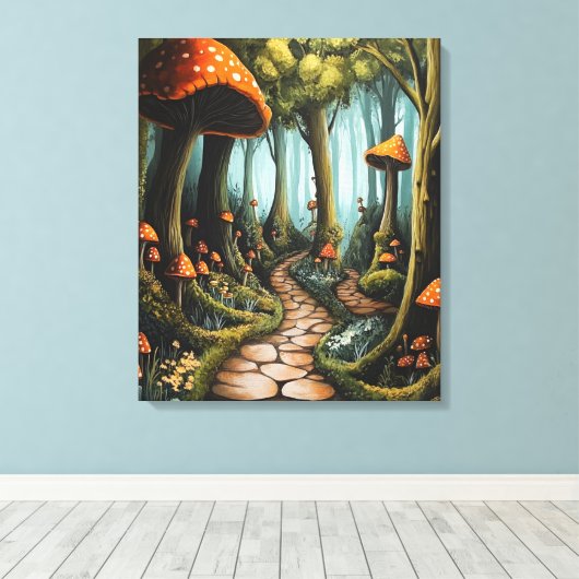 bos vol eigenzinnigheden canvas afdruk (Insitu (Houten vloer))