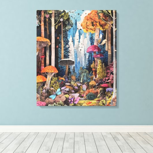 bos vol eigenzinnigheden canvas afdruk (Insitu (Houten vloer))