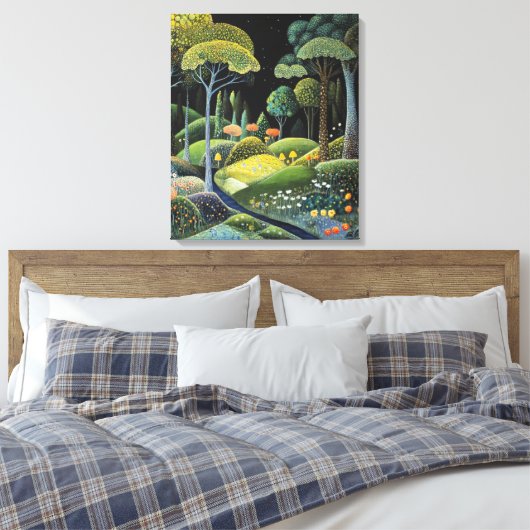 bos vol eigenzinnigheden canvas afdruk (Insitu (Slaapkamer))