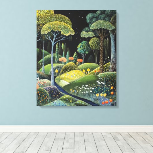 bos vol eigenzinnigheden canvas afdruk (Insitu (Houten vloer))