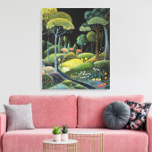 bos vol eigenzinnigheden canvas afdruk (Insitu (Woonkamer))