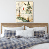 bos vol eigenzinnigheden canvas afdruk (Insitu (Slaapkamer))