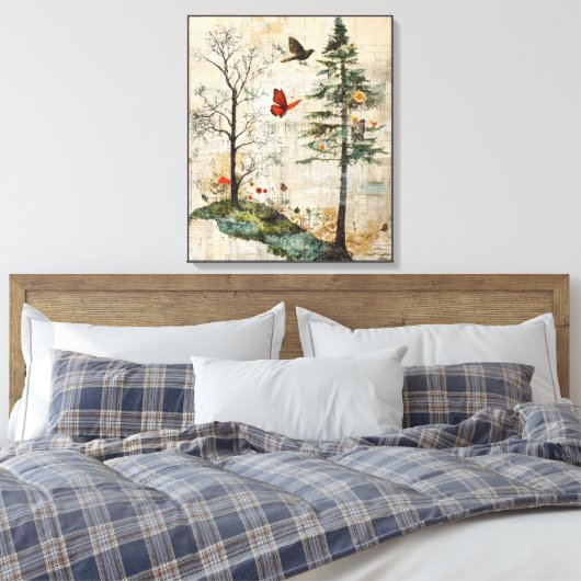 bos vol eigenzinnigheden canvas afdruk (Insitu (Slaapkamer))