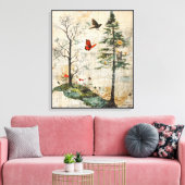 bos vol eigenzinnigheden canvas afdruk (Insitu (Woonkamer))