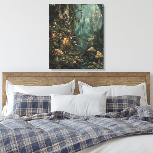 bos vol eigenzinnigheden canvas afdruk (Insitu (Slaapkamer))