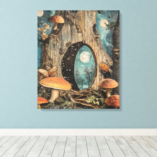 bos vol eigenzinnigheden canvas afdruk (Insitu (Houten vloer))