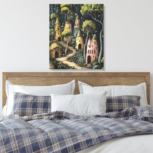 bos vol eigenzinnigheden canvas afdruk (Insitu (Slaapkamer))