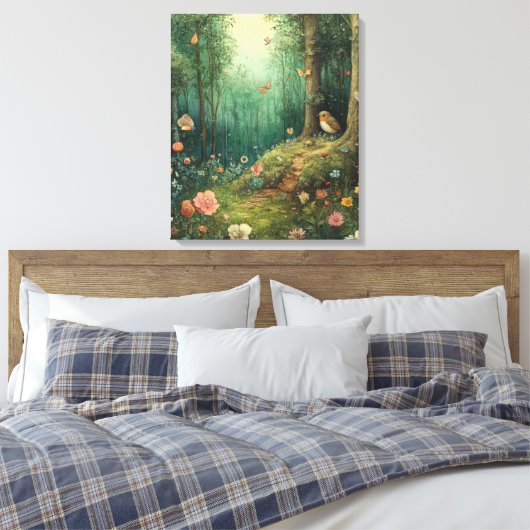 bos vol eigenzinnigheden canvas afdruk (Insitu (Slaapkamer))