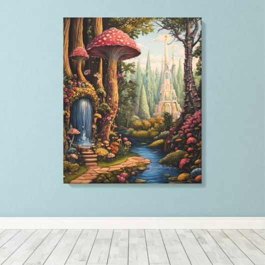 bos vol eigenzinnigheden canvas afdruk (Insitu (Houten vloer))