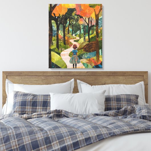 bos vol eigenzinnigheden canvas afdruk (Insitu (Slaapkamer))