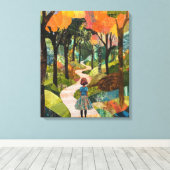 bos vol eigenzinnigheden canvas afdruk (Insitu (Houten vloer))