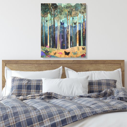 bos vol eigenzinnigheden canvas afdruk (Insitu (Slaapkamer))