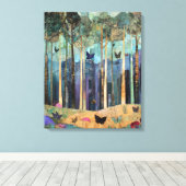 bos vol eigenzinnigheden canvas afdruk (Insitu (Houten vloer))