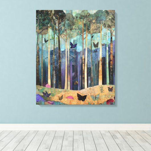 bos vol eigenzinnigheden canvas afdruk (Insitu (Houten vloer))