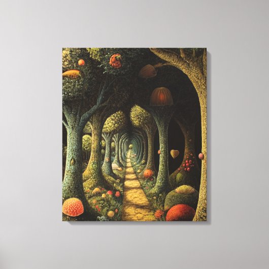 bos vol eigenzinnigheden canvas afdruk (Voorkant)