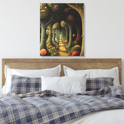 bos vol eigenzinnigheden canvas afdruk (Insitu (Slaapkamer))