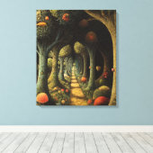 bos vol eigenzinnigheden canvas afdruk (Insitu (Houten vloer))