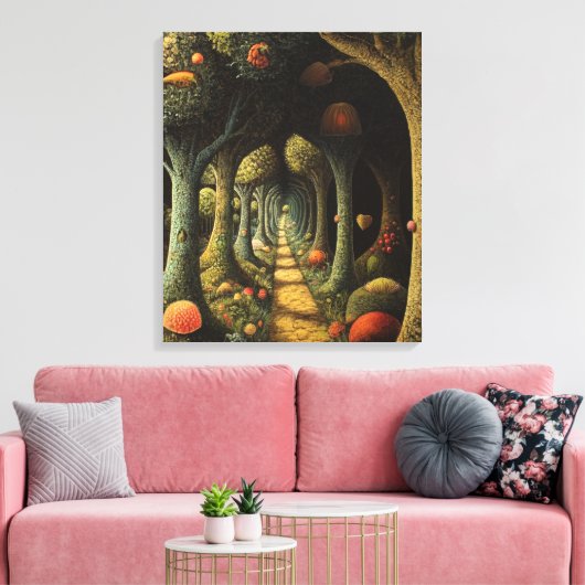 bos vol eigenzinnigheden canvas afdruk (Insitu (Woonkamer))