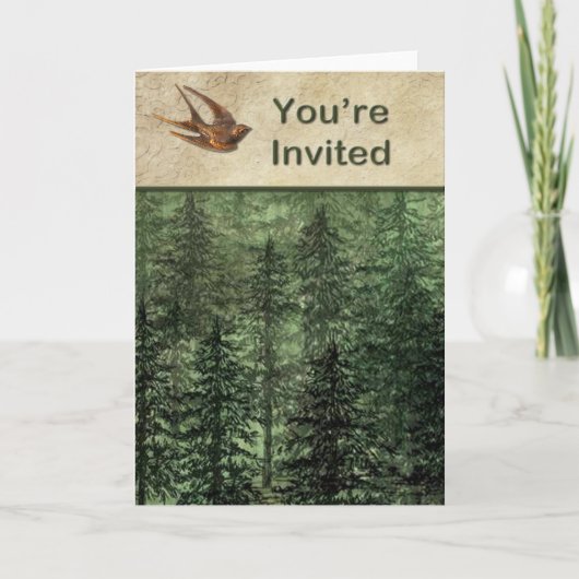 Bos voor de bomen uitnodiging (Voorkant)