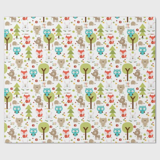 Bos Vrienden Cadeaupapier (Vlak)