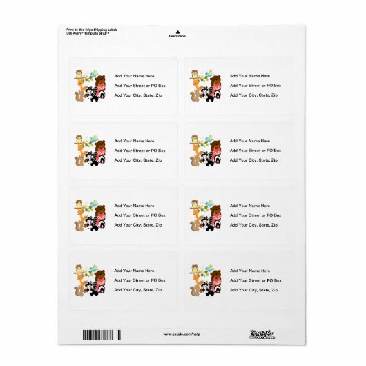 Bos Vrienden Etiket (Full Sheet)