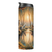 Bos: vrouw en wolven. thermosbeker (Geroteerd rechts)