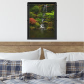 Bos waterval rustig landschap canvas afdruk (Insitu (Slaapkamer))
