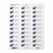 Bos Waterverf Bergen Retouradres Etiket (Full Sheet)