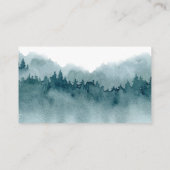 Bos Waterverf bruiloft RSVP Informatiekaartje (Achterkant)