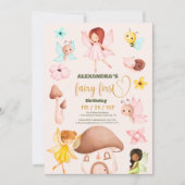 Bos Waterverf Groene Fee Eerste Verjaardag Kaart (Voorkant)