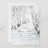 bos | Waterverf van het berkenbos Kaart (Voorkant)