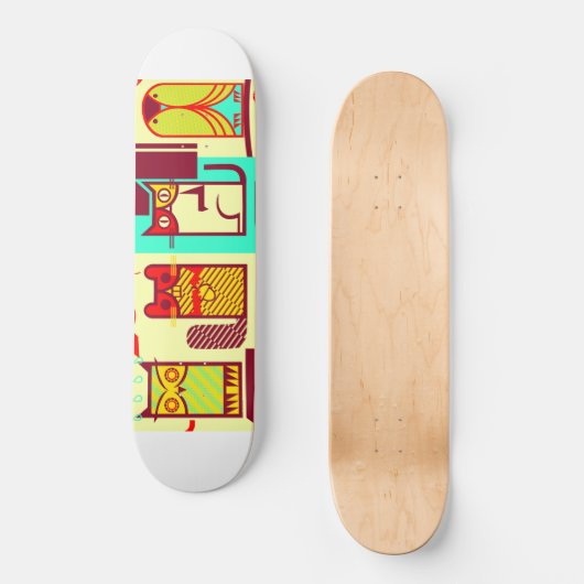 Bos wezens skateboard dek (Voorkant)