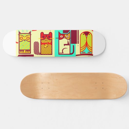 Bos wezens skateboard dek (Horizontaal)