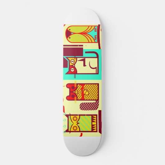 Bos wezens skateboard dek (Voorkant)