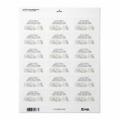 Bos Wilde Bloemen Adreslabel Etiket (Full Sheet)