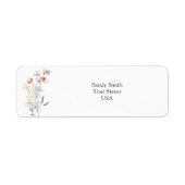 Bos wilde bloemen etiket (Voorkant)