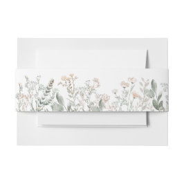 Bos Wilde Bloemen Uitnodiging Buikband Uitnodigingen Wikkel