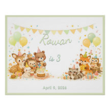 Bos Wilde Dieren Bos Feest Pastel Neutraal