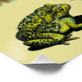 Bos, wilde paddenstoelen perfect poster (Hoek)