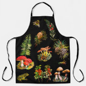 Bos, wilde paddenstoelen schort (Voorkant)